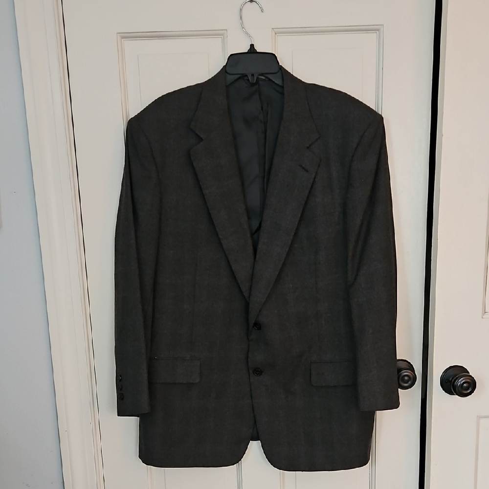 Brooks Brothers Charcoal Wool/cashmere Blend Blazer